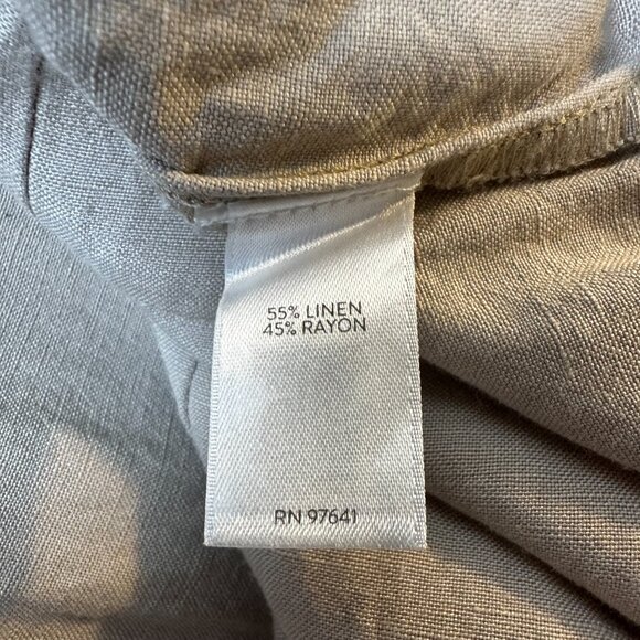 J.Jill Linen Blend Wide Leg Pants Size Large | Lightweight Coastal Grandma Beach - Picture 8 of 10